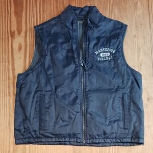Marygrove College (Detroit) Navy Blue Vest, Men's/Unisex Medium